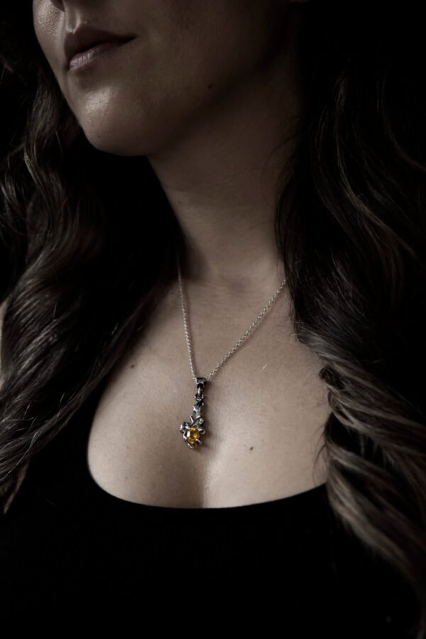 Blonde Bomb Sterling Silver NeckLace by LorissaToweel.com