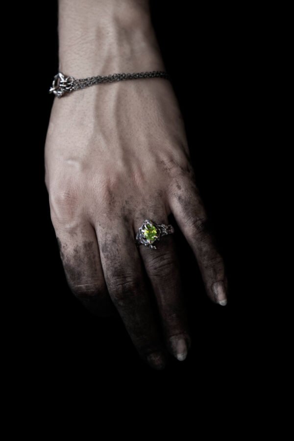 Kryptomine Sterling Silver Ring by LorissaToweel.com