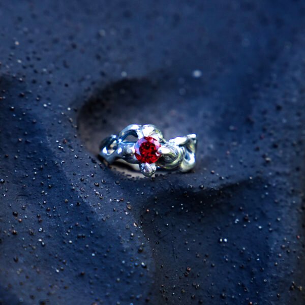 Garnet Grippy Ring - Image 4